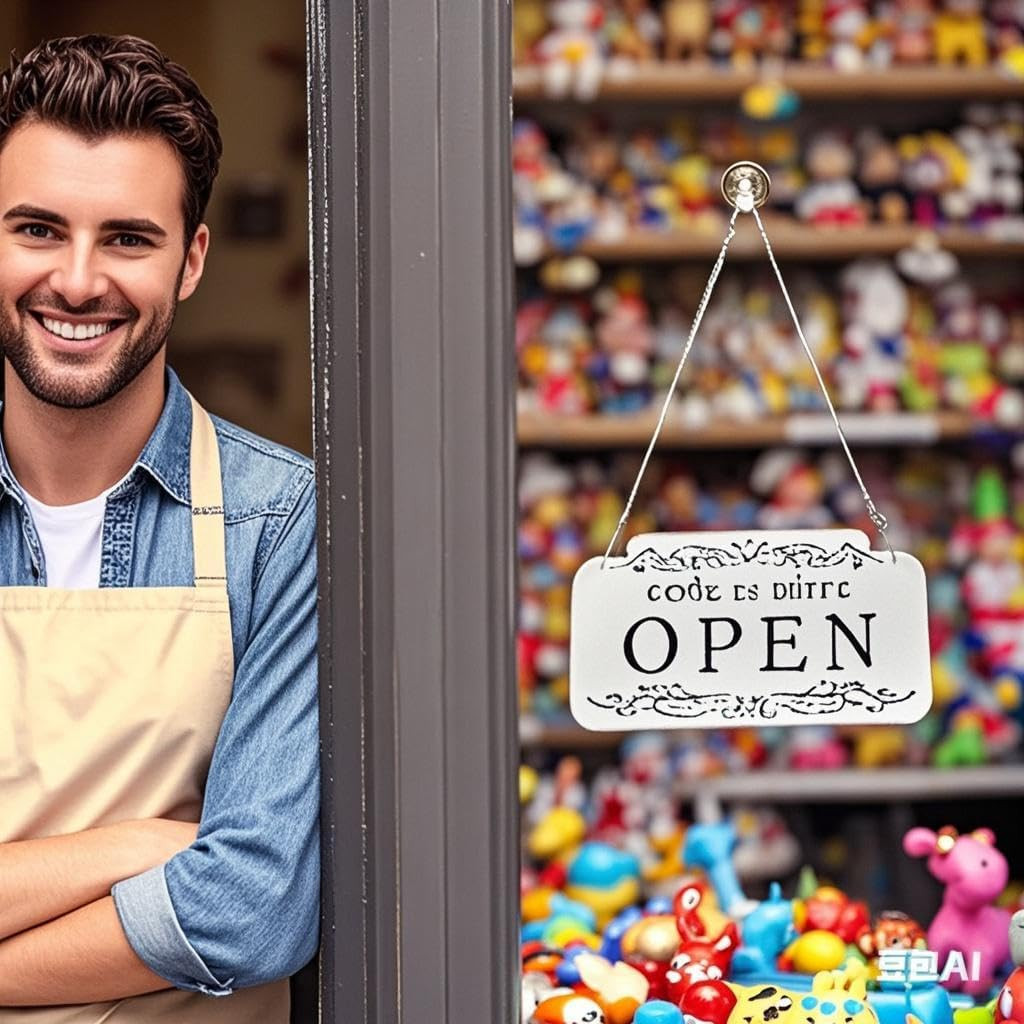 Open and Closed Business Sign Plastic Signboards Double Sided Reversible Open an