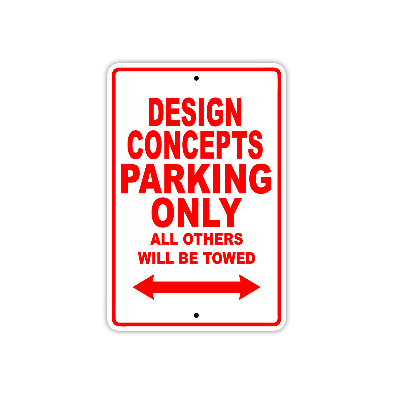 Design Concepts Parking Only Boat Ship Notice Decor Novelty Aluminum Metal Sign