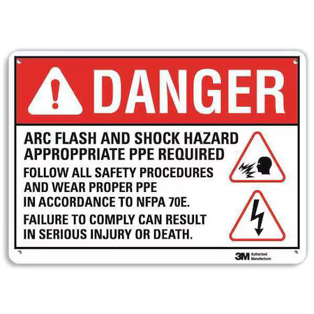 Lyle U1-1082-Na_14X10 Danger Sign, 14″ W, 10″ H, 0.040″ Thickness,