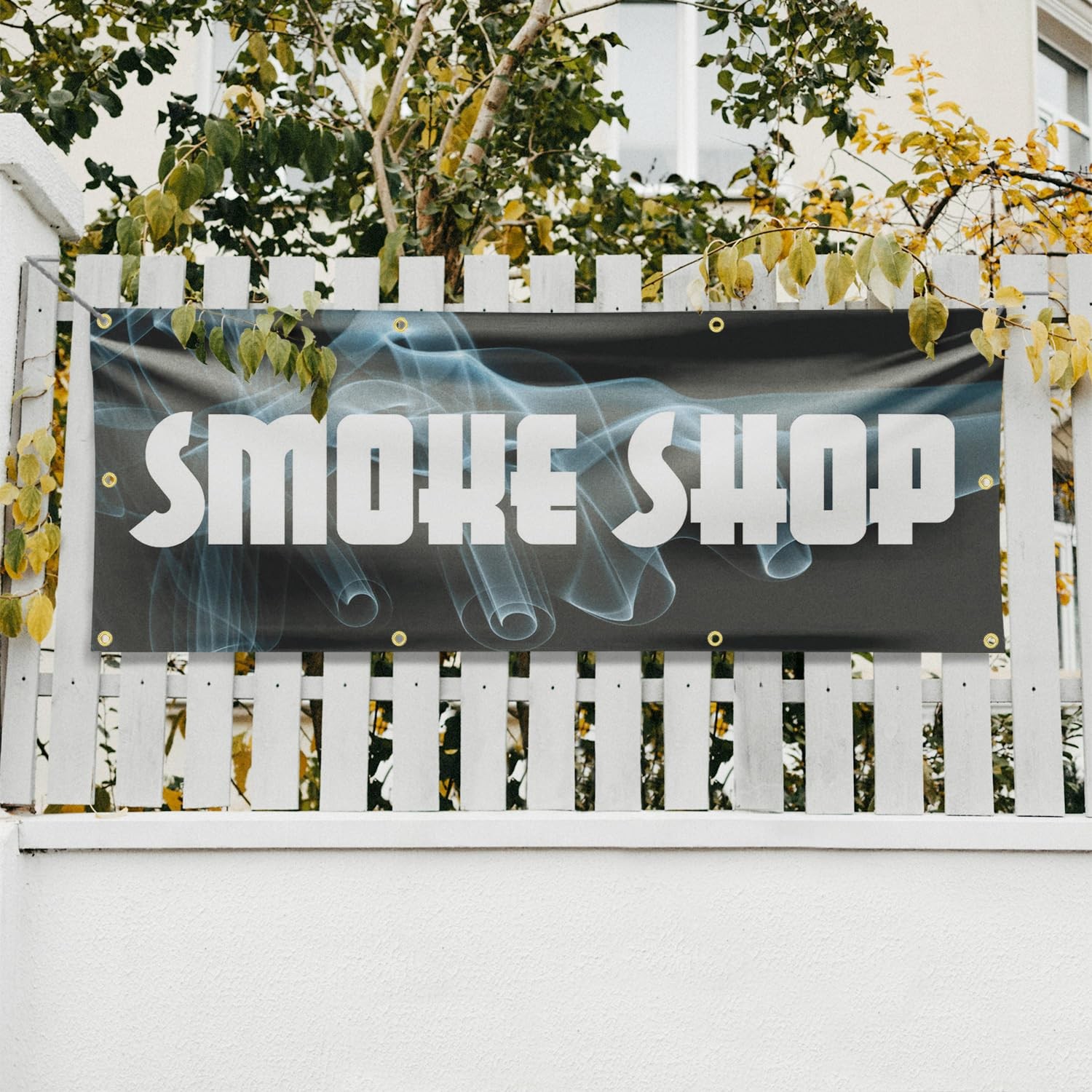 Signmission Smoke Shop Banner Sign 36 X 96 13 Oz Vinyl Metal Single-Sided