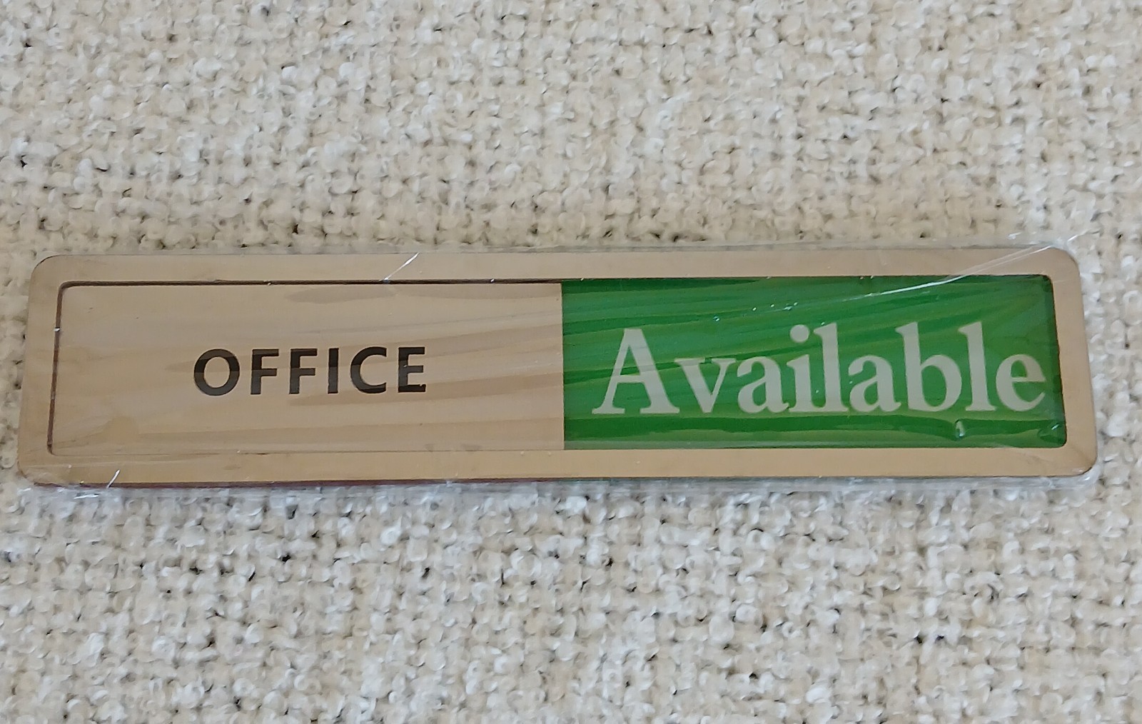 Office Door Signs In Use – Available Sliding Door Logo Metallic 7 x 1.5