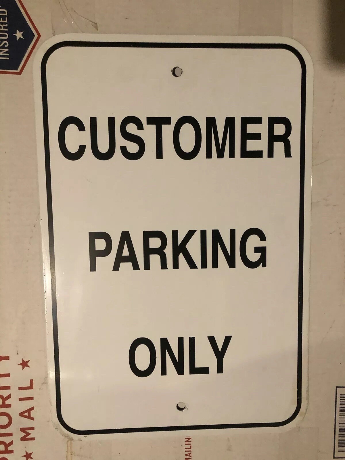 Customer Parking Only Sign 12″ x 18″ Heavy Gauge Aluminum Sign