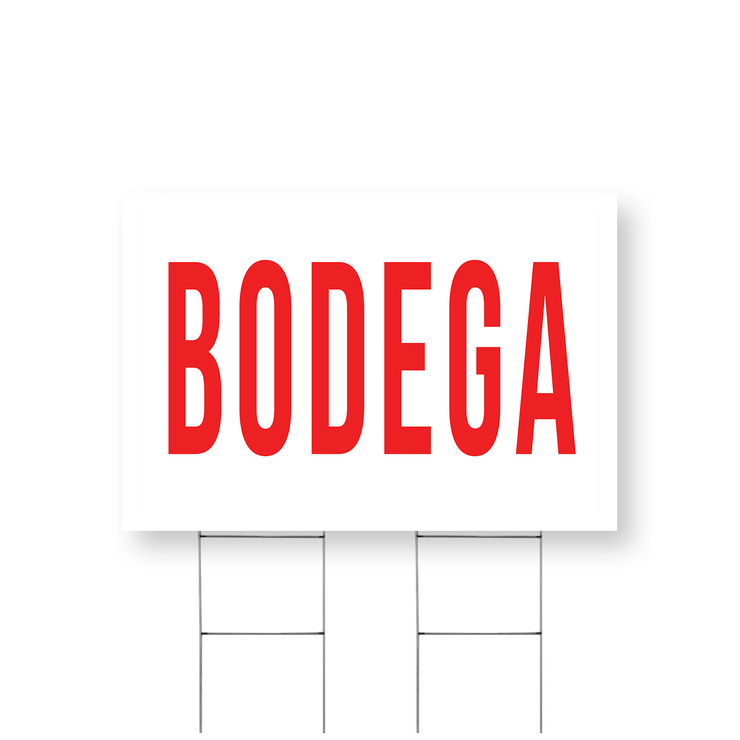 Bodega Yard Sign Local Market, Fresh Groceries, Neighborhood Shops