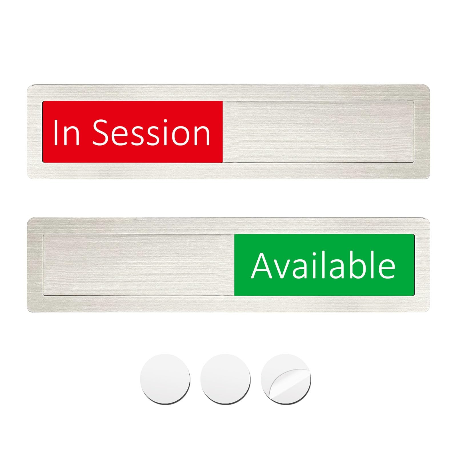 In Session Available Sign Conference Privacy Slider Door Indicator for Office