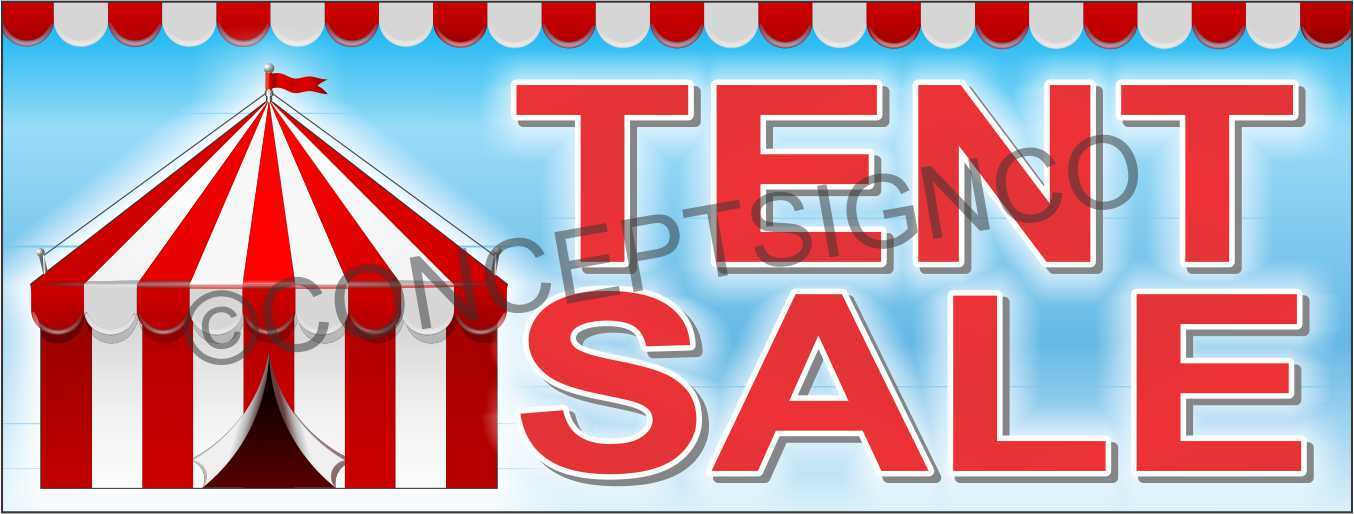 3’X8′ TENT SALE BANNER Outdoor Sign LARGE Car Huge Storewide Event Ski Snowboard