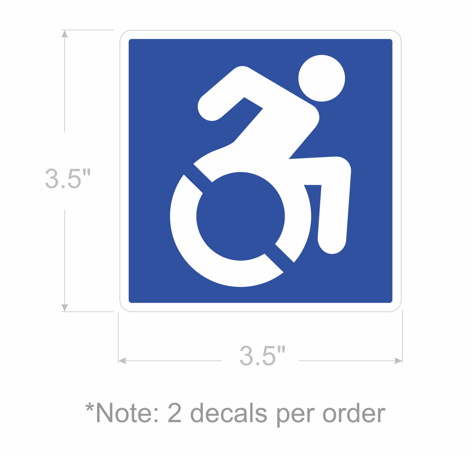 Wheelchair Accessible/Handicap Sticker | Select Size | outdoor durable | Decals