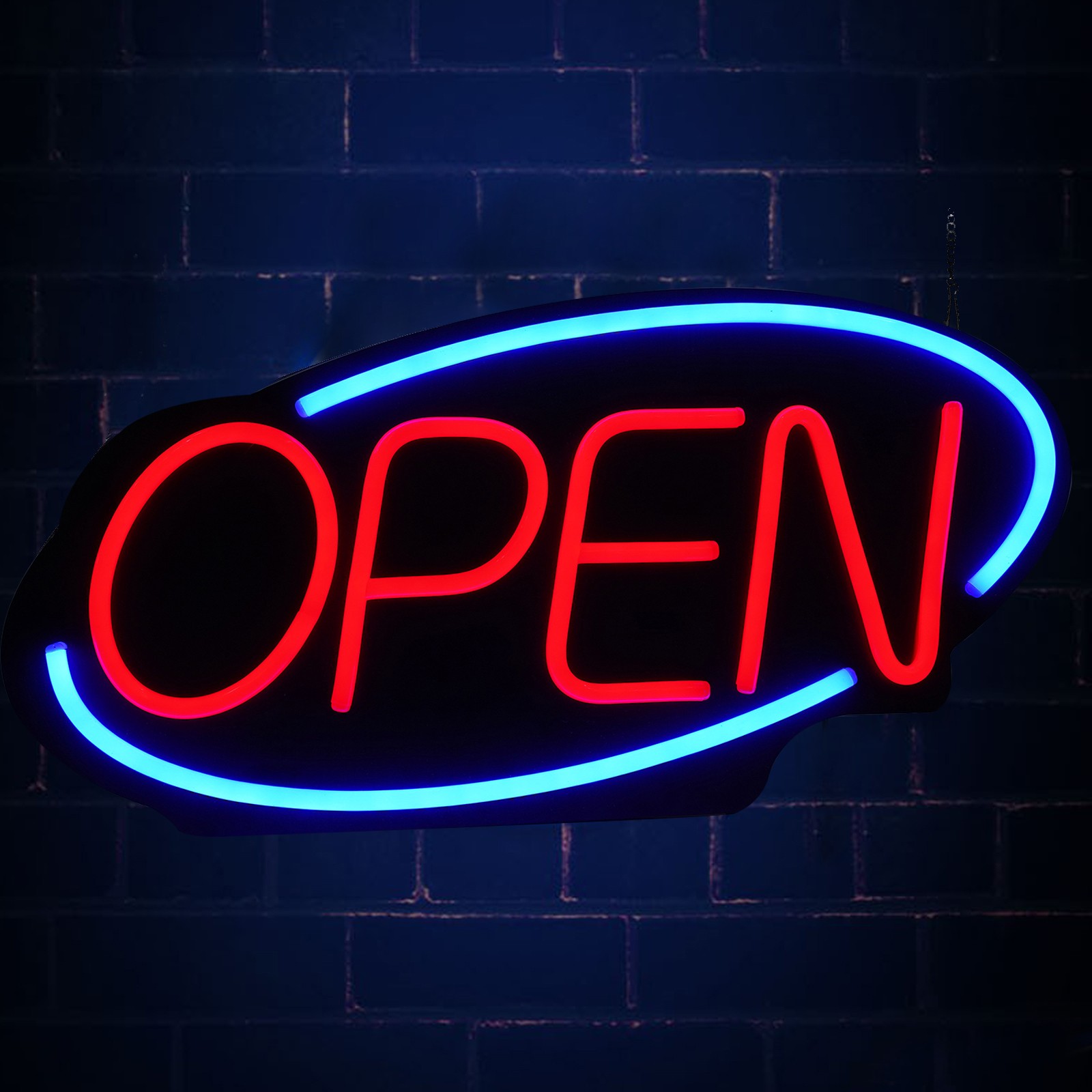LED Open Sign Neon Light Bright for Restaurant Bar Pub Outside Wall Decor PVC