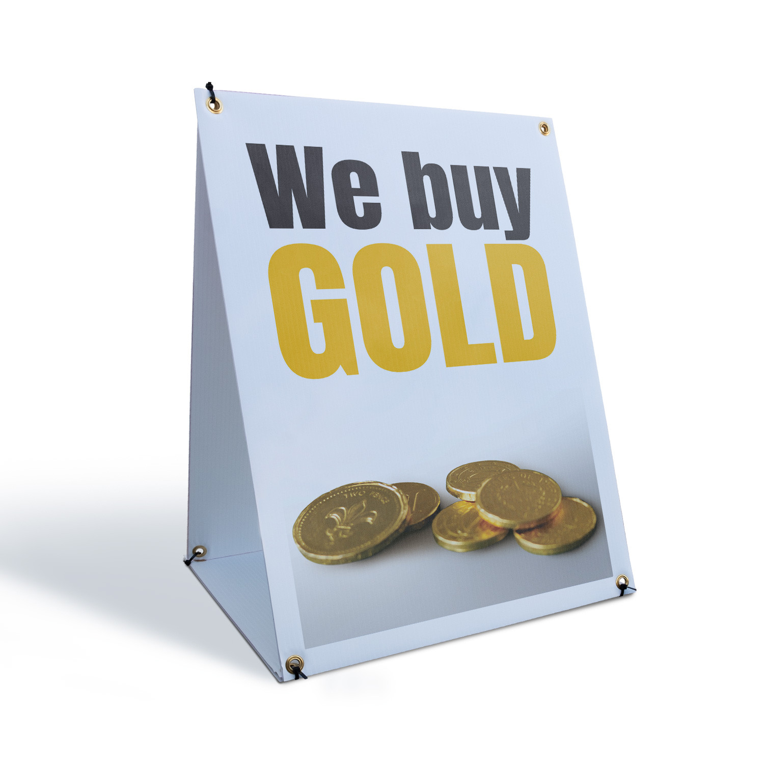 We Buy Gold A-Frame Sidewalk Sign Reliable Services Trusted Shop Best Prices