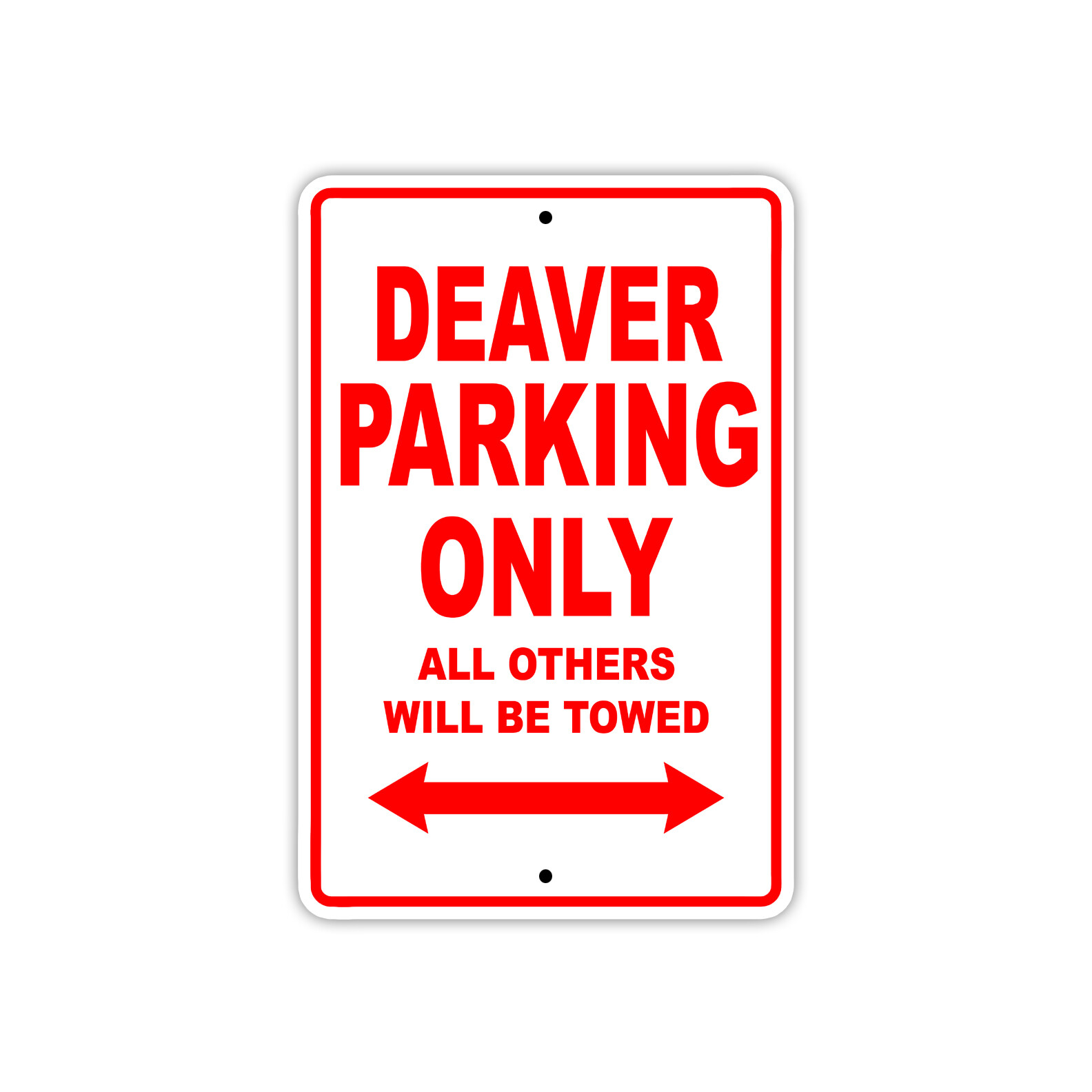 Deaver Parking Only Boat Ship Wall Art Notice Decor Novelty Aluminum Metal Sign