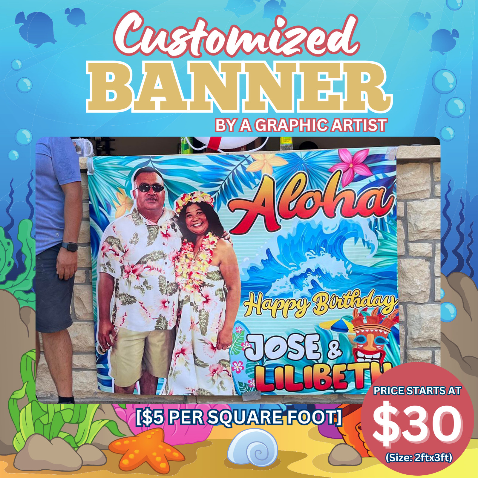 Customized Banner by a Graphic Artist
