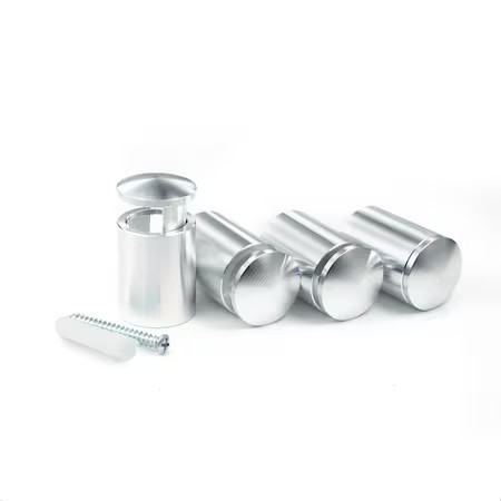 SIMPLY STANDOFFS OEMK-EG075AL Complete 3/4″D Edge Grip Kit – Bright Aluminum