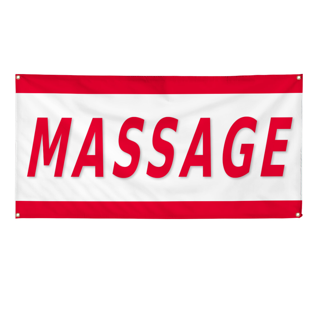 Vinyl Banner Multiple Sizes Massage Business C Business Salon & Spa Outdoor