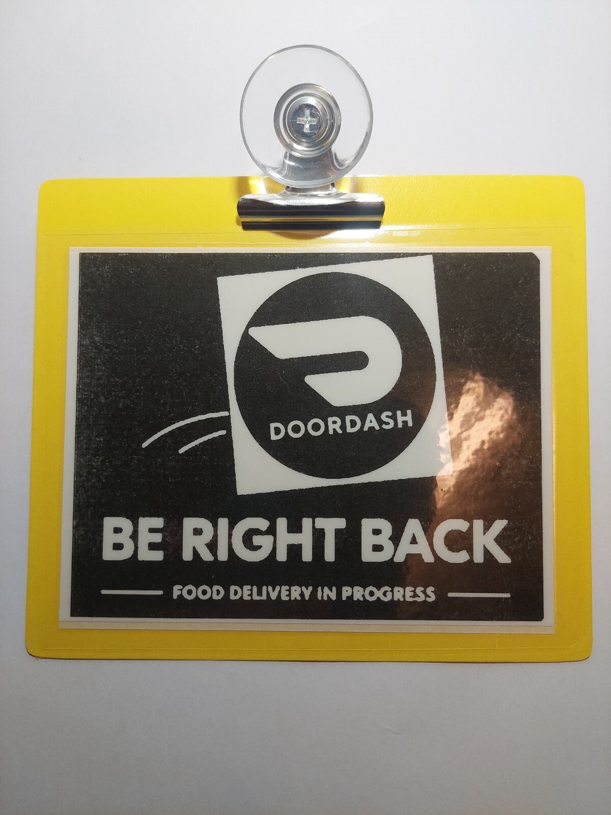 A1 Delivery In Progress DD Sign+Windshield Mount Eco-Friendly Thermal Printing”