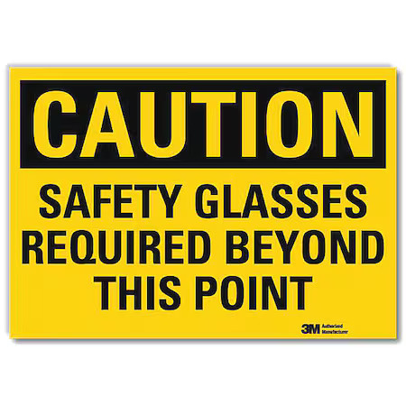 Lyle U4-1649-Rd_14X10 Safety Sign, 14 In W, 10 In H, Reflective Sheeting, Yellow