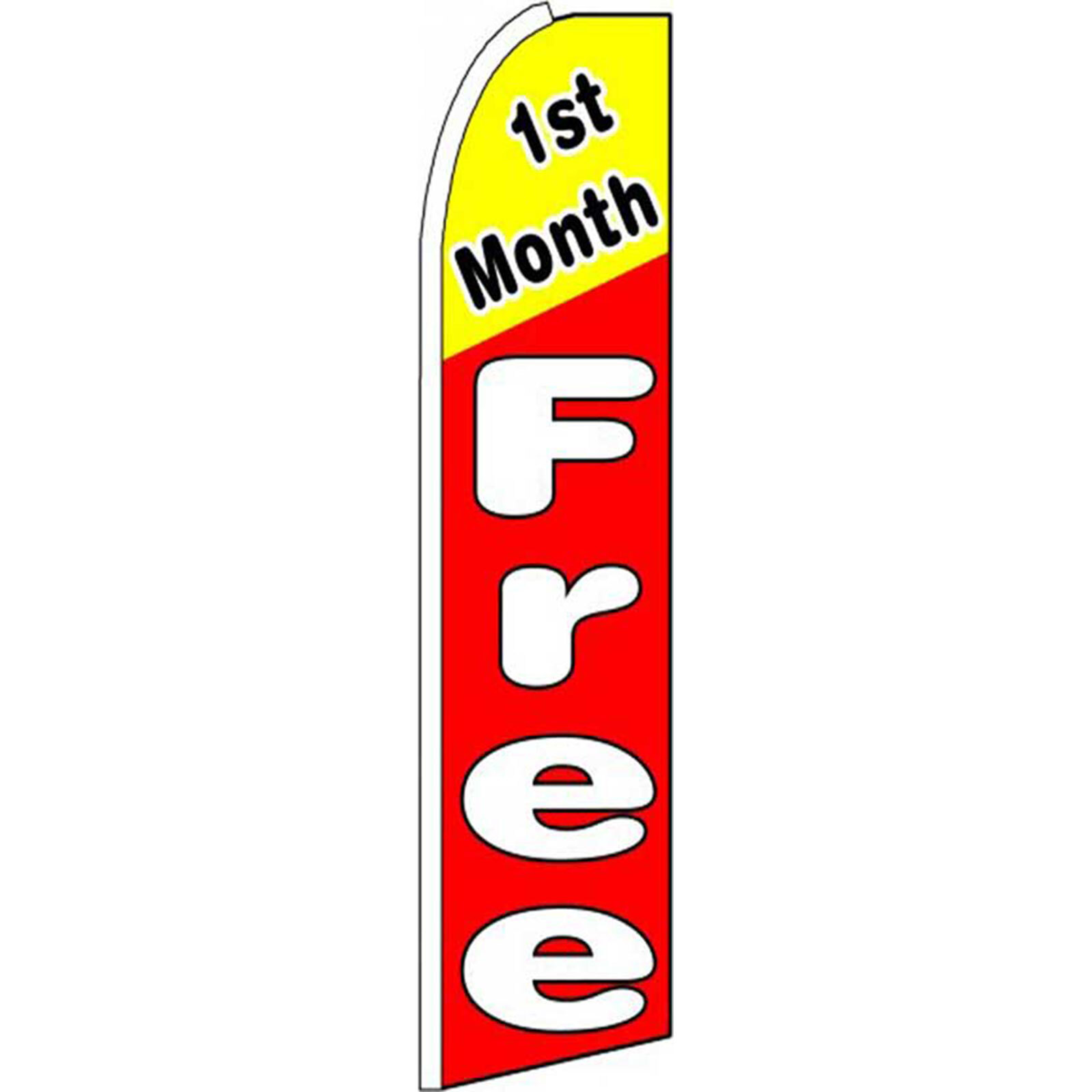 1st Month Free 2 1/2 ft X 11 1/2 ft Windless Flag