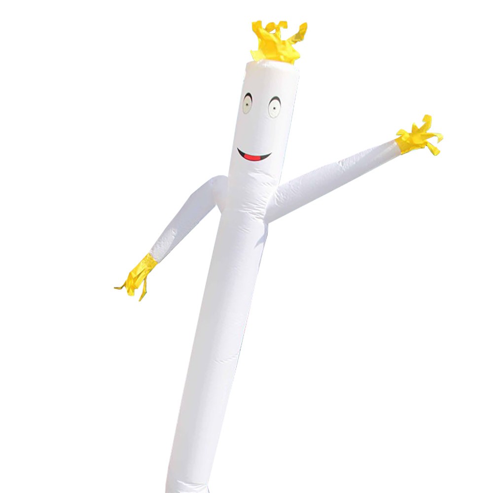 Advertising Inflatable Tube Man 12ft Blow Up Fly Guy Wavy White Without Blower