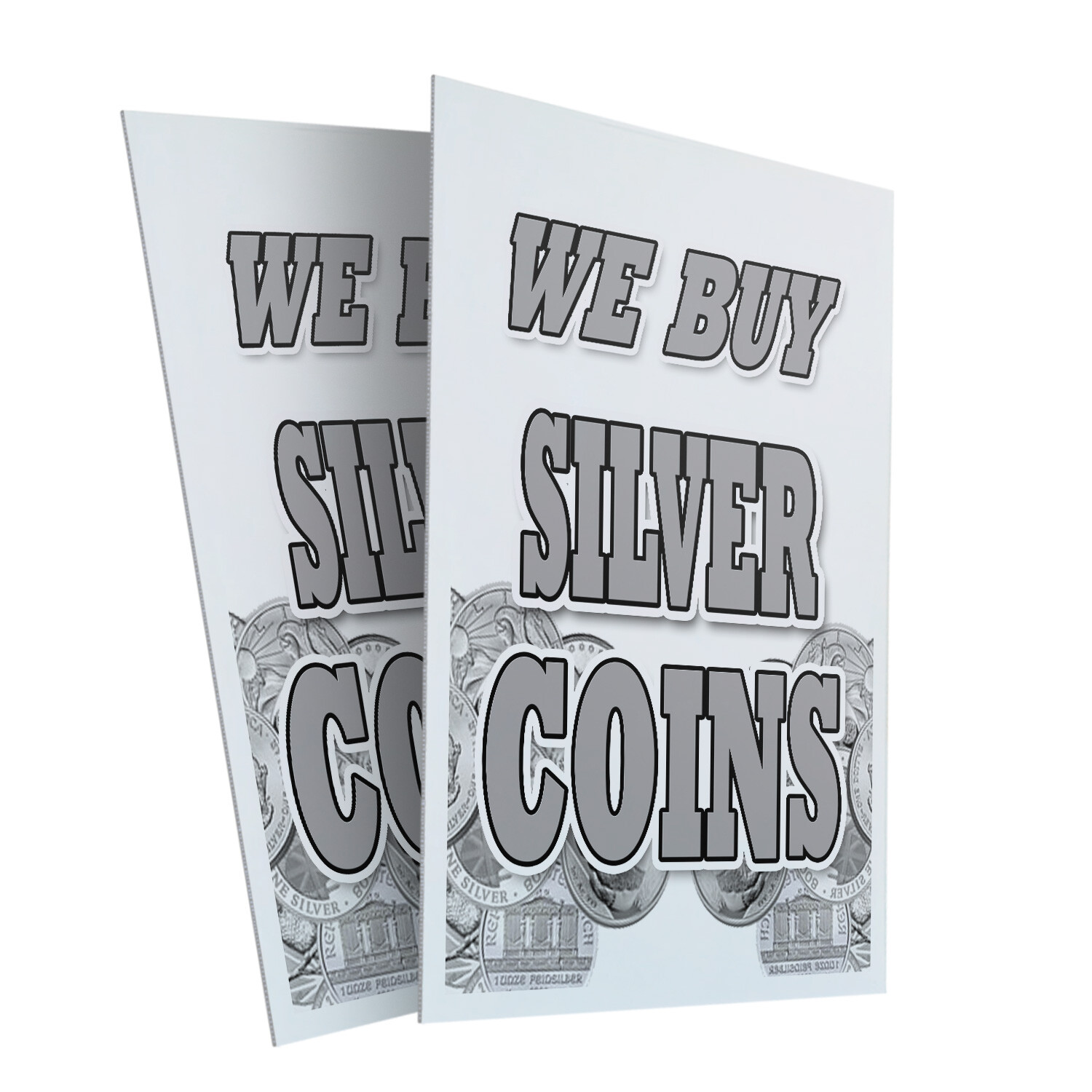 A-frame Sidewalk We Buy Silver Coins 24″ x 36″ Double Sided A-Frame Sidewalk Sig