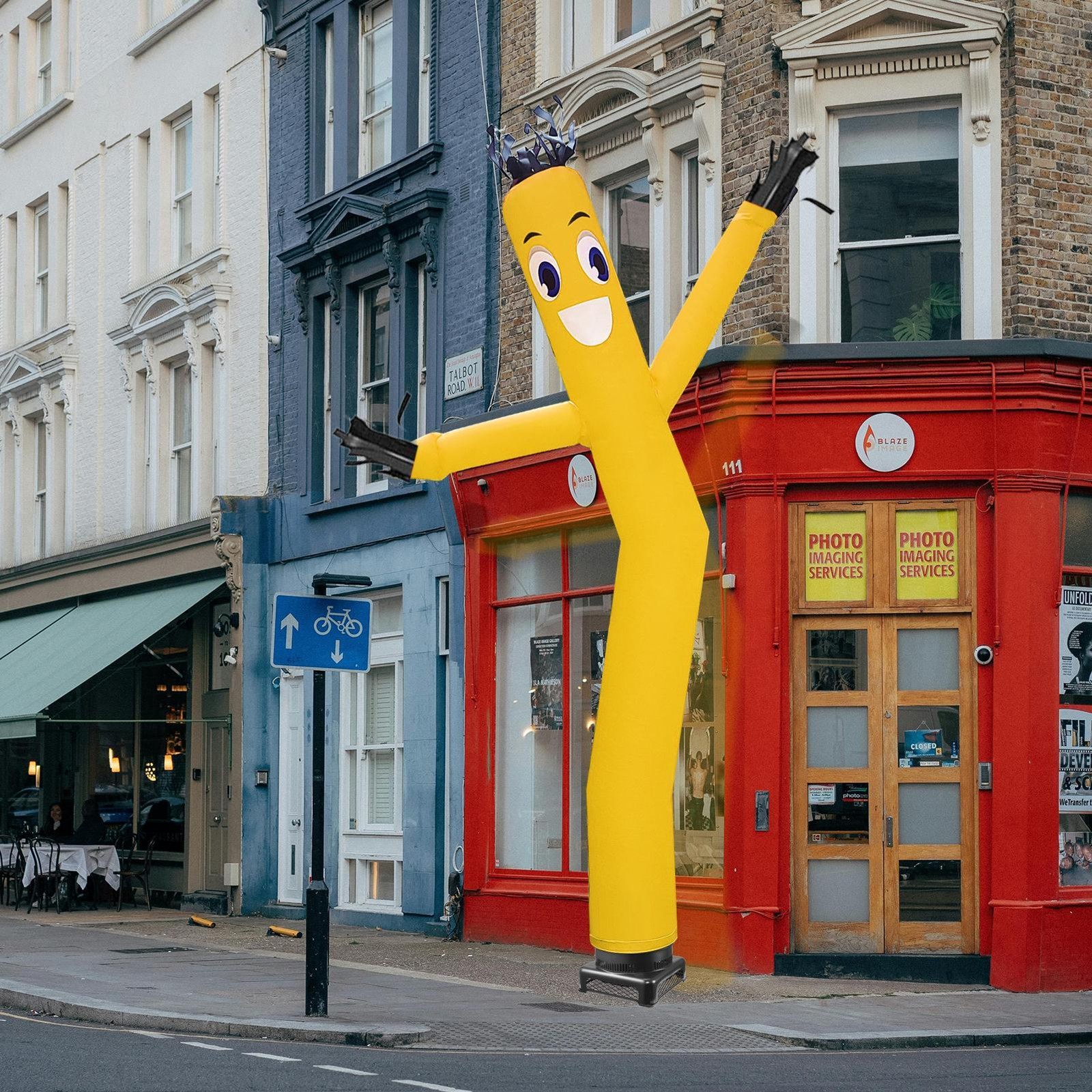 20 Feet Tall Inflatable Dancing Man with Blower for Business Advertising