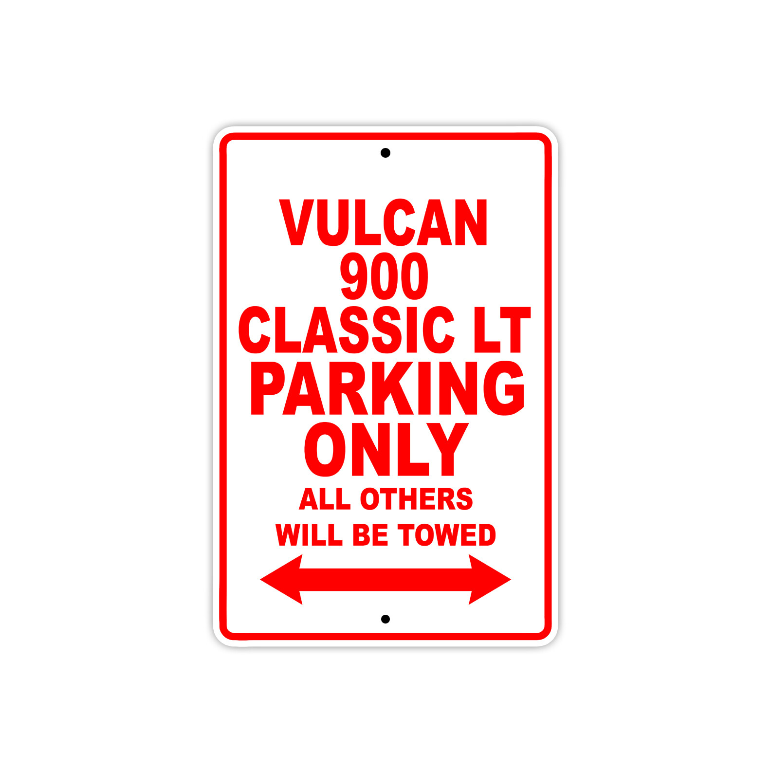 Vulcan 900 Classic LT Parking Only Motorcycle Bike Novelty Aluminum Metal Sign