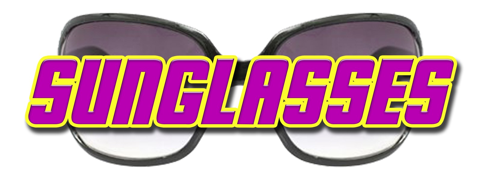 SUNGLASSES DECAL sticker sunglass store sale name brand beach summer wear