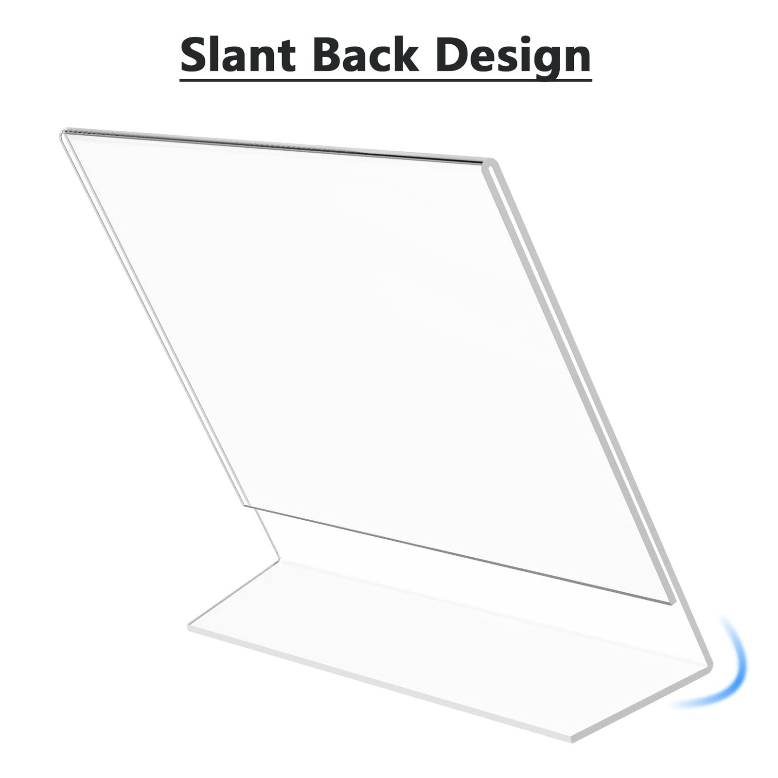 MaxGear Acrylic Sign Holder 8.5×11 Inches Horizontal 12 11×8.5 inches, Clear