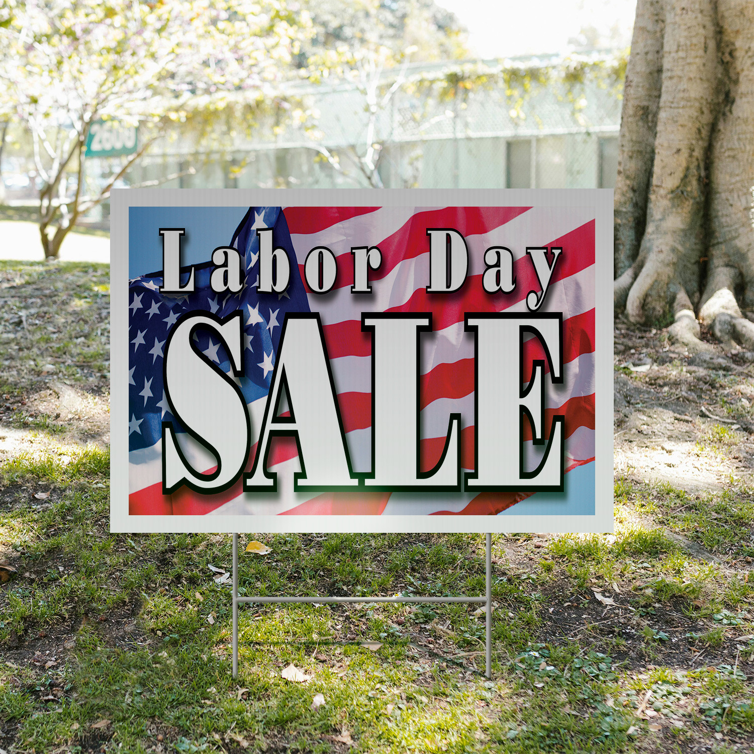 Labor Day Sale Yard Sign Seasonal Promotions, Retail Discounts, Event Marketing