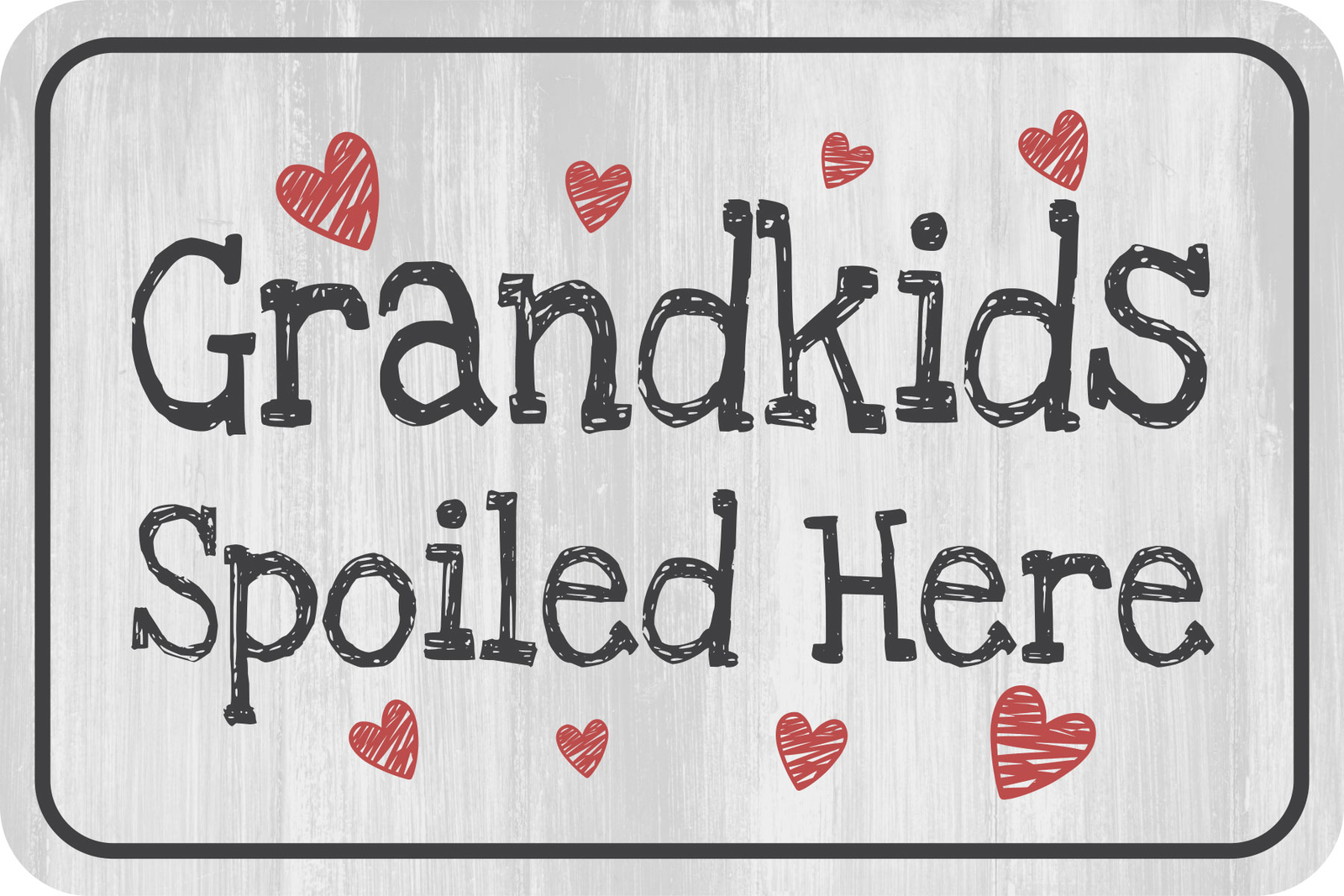 Classic Framed Plus Grandkids Spoiled Here Wall or Door Sign