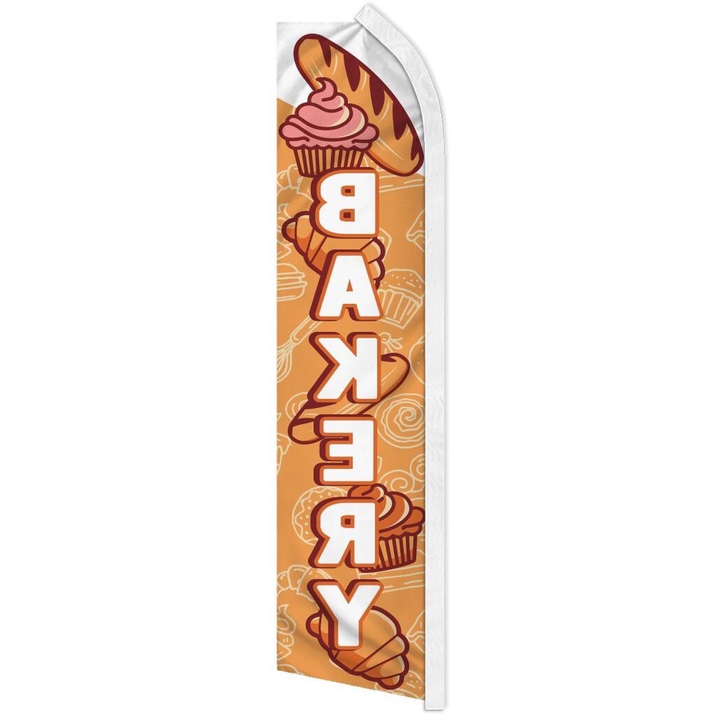 10 x “BAKERY” advertising super flag swooper banner business sign food pastries