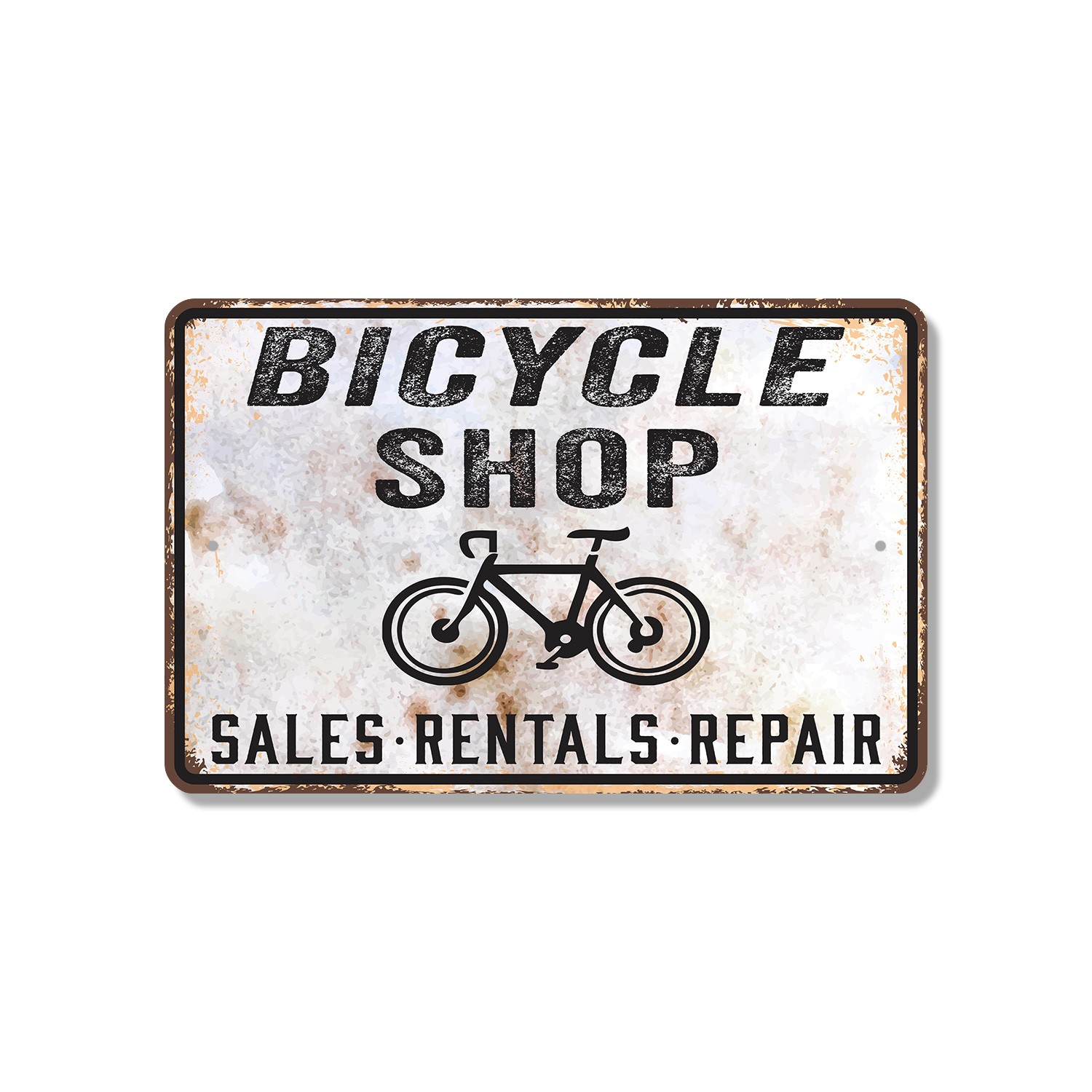 Bicycle Shop Sign Tune Ride Repeat Durable Perfect for Garages Workshop Stores