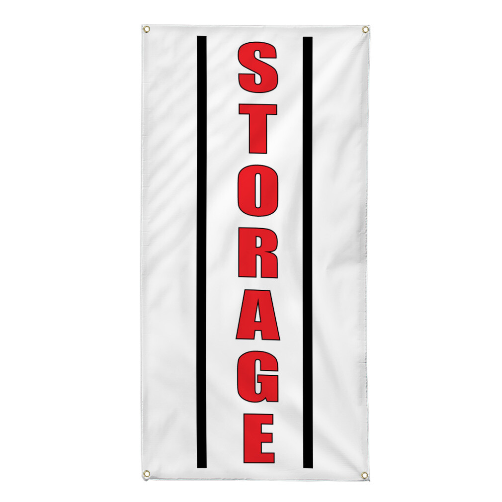 Vertical Vinyl Banner Multiple Sizes Storage Business Business Outdoor