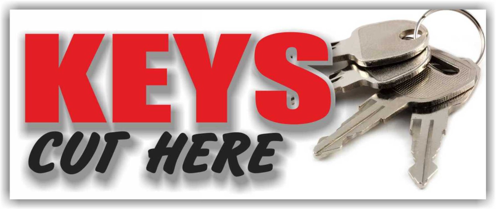 KEYS CUT HERE Advertising Banner Vinyl Mesh Sign locksmith hardware Many Sizes