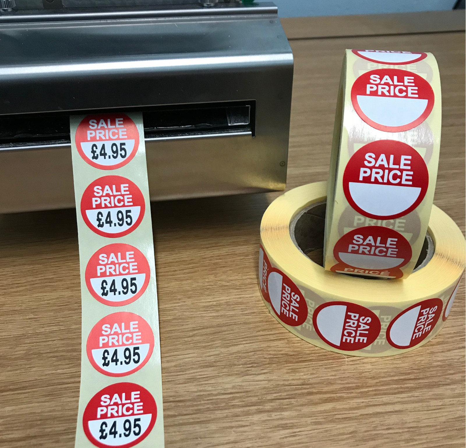 Thermal Printer – Circular – Bright Red – Sale Price – Labels / Stickers