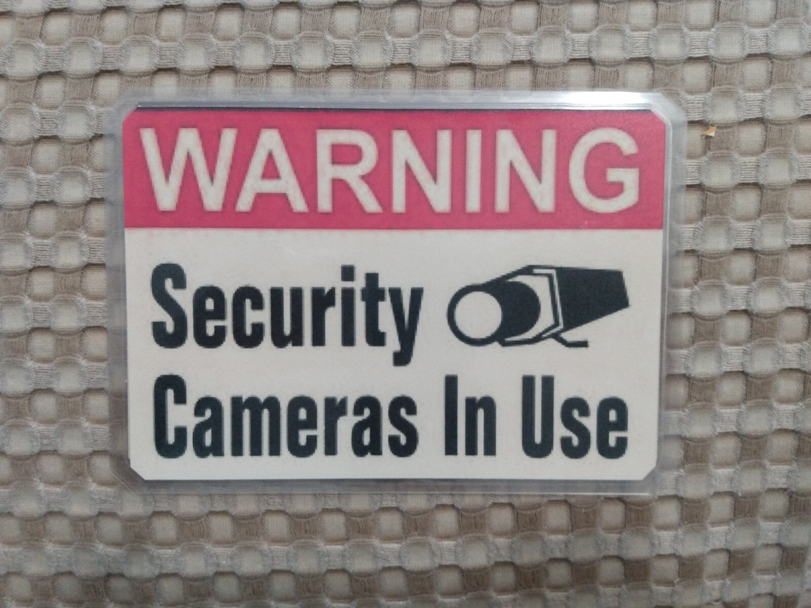 YOU’RE ON CAMERA Warning Business Security Sign 7″ W x 5″H.