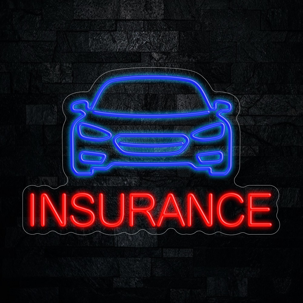 Auto Insurance LED Neon Sign 23″L x 15″H #20169