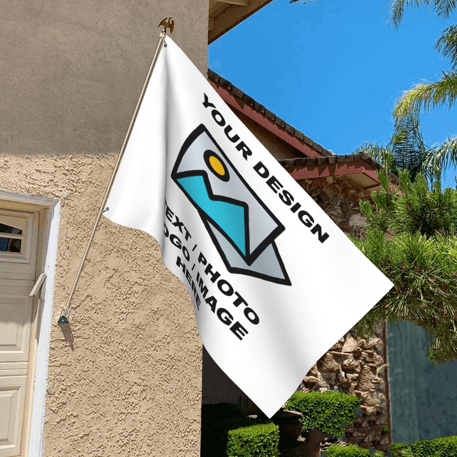 Custom Flag Personalized Flags – Print Your Own Logo Image Text USA