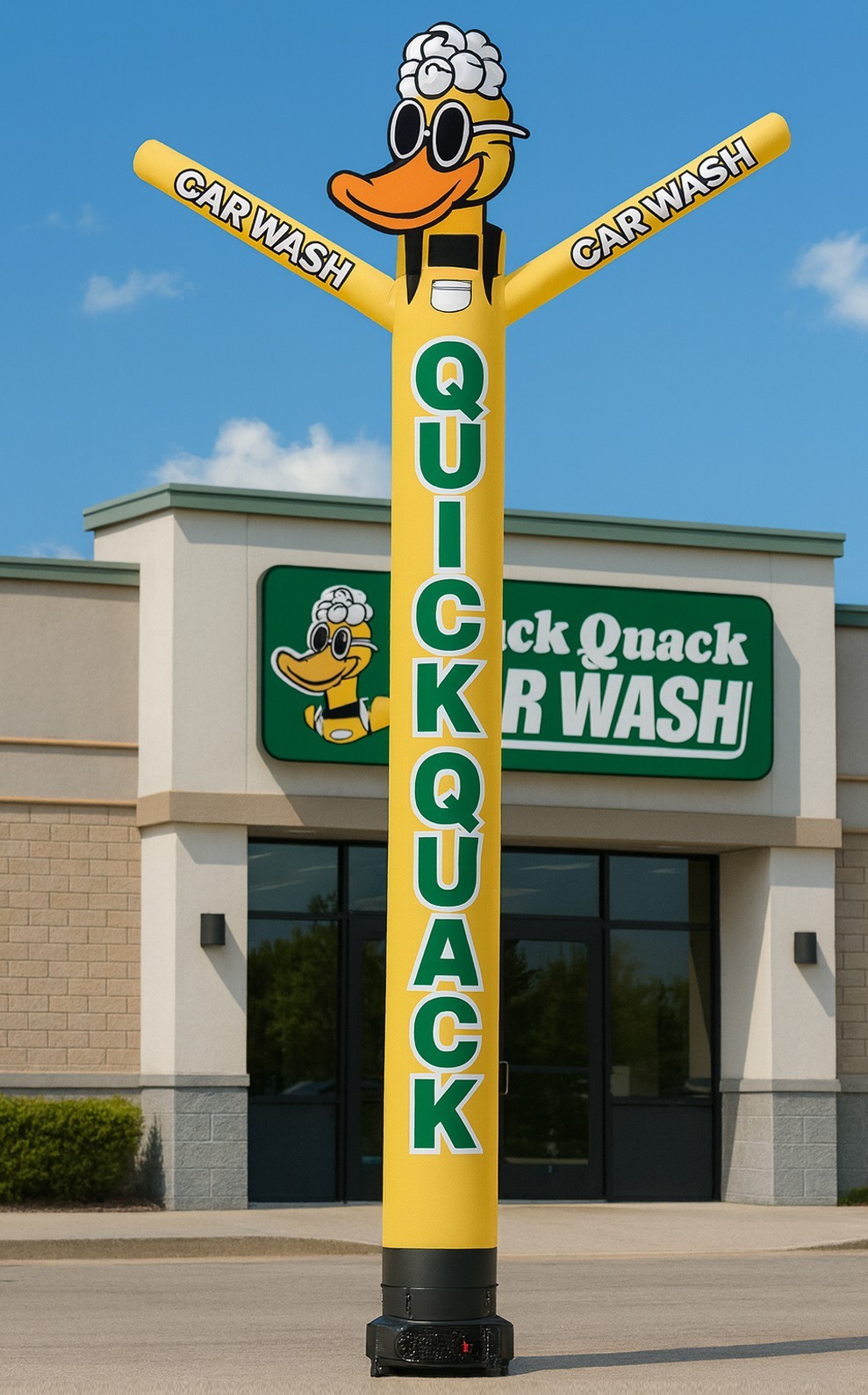 20ft Quick Quack Car Wash Air Inflatable Dancer Tubeman (Blower Sold Separately)
