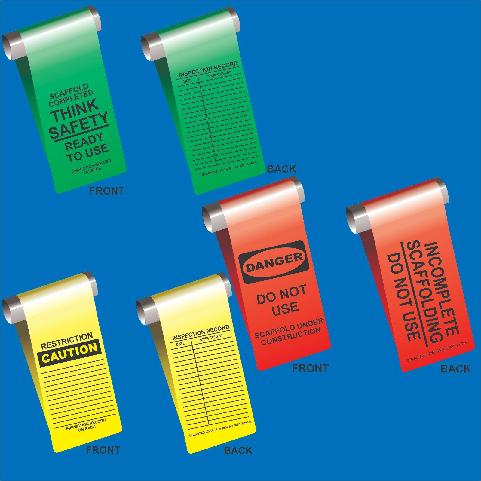 WrapTags Kit (25 Green, 25 Red, 25 Yellow)