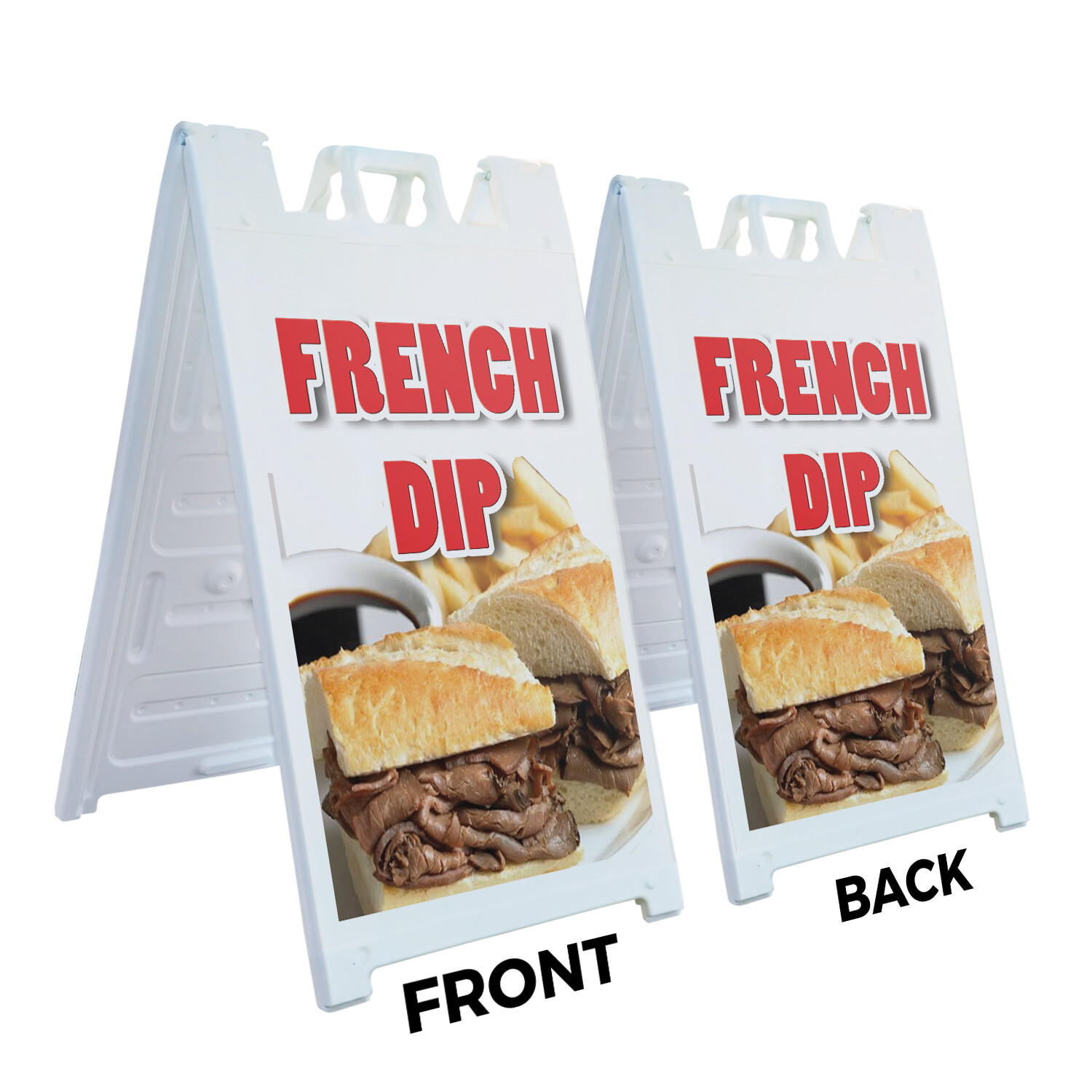A-frame Sidewalk French Dip 24″ x 36″ Double Sided A-Frame Sidewalk Sign