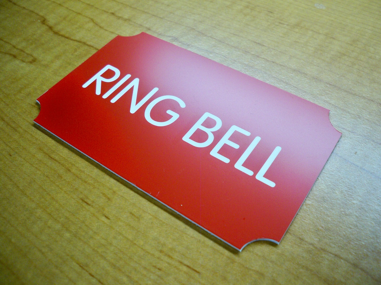 Custom Engraved 3×5 Red Plaque Office Sign | Add Your Wording | Wall or Door