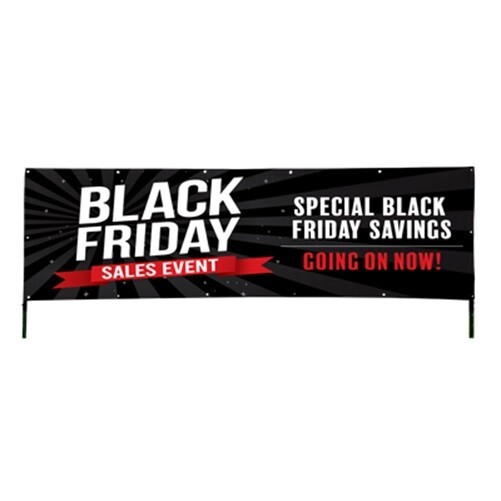 Black Friday Sale Event Holiday special Vinyl Banner – 3ft. x 10ft.