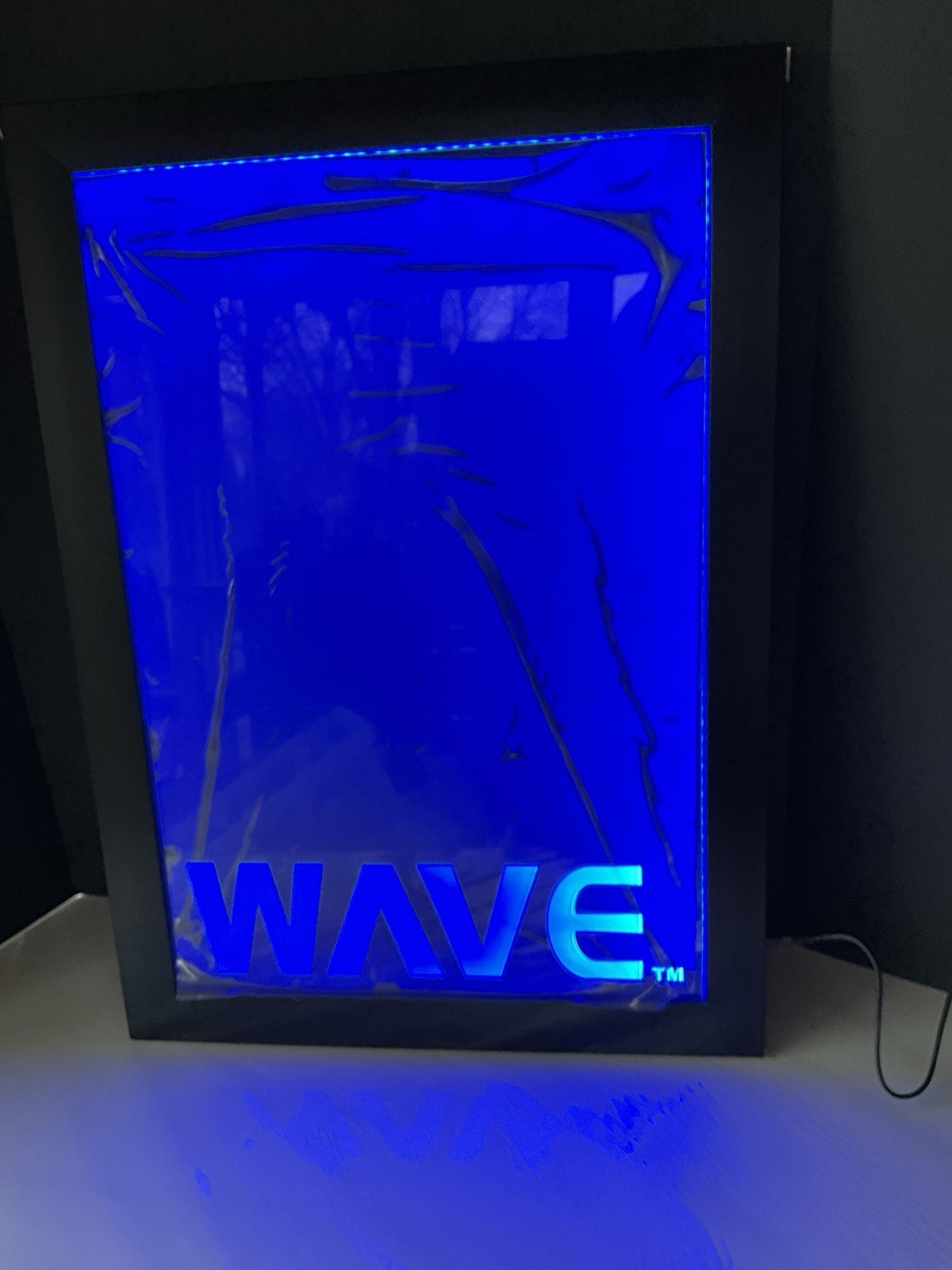 WAVE Vodka LED Message Writing Board Illuminated Erasable Lighted Chalkboard