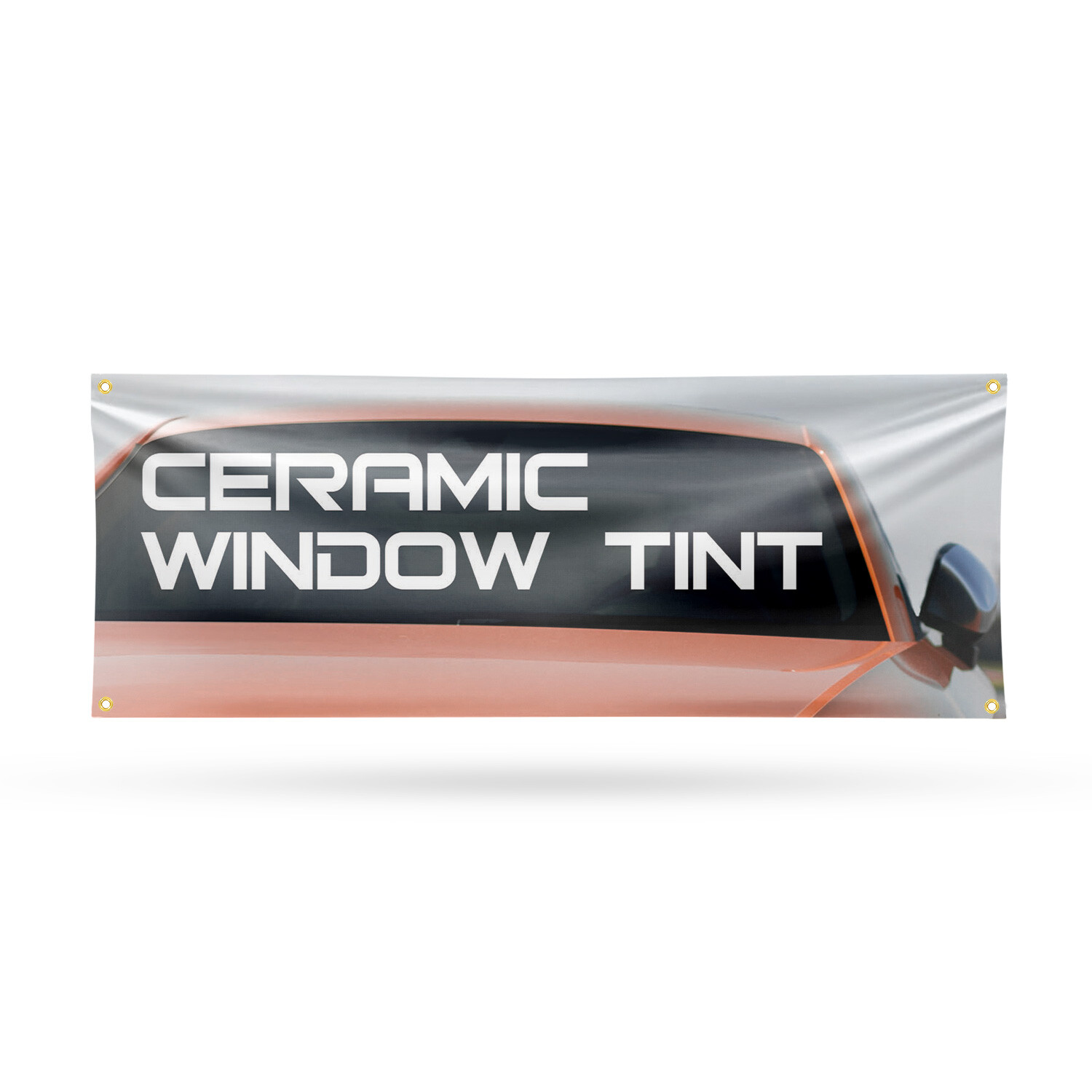 Ceramic window tint Vinyl Banner Sign with Metal Grommets Heavy-Duty