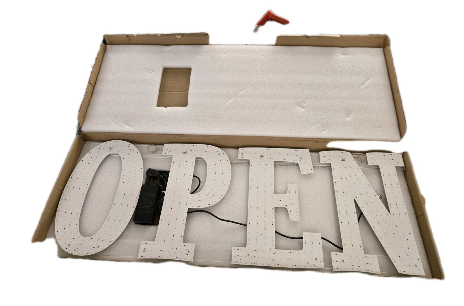 40″x14″ LED Open Sign, Extra Bright Jumbo for Business High Visibility – Window