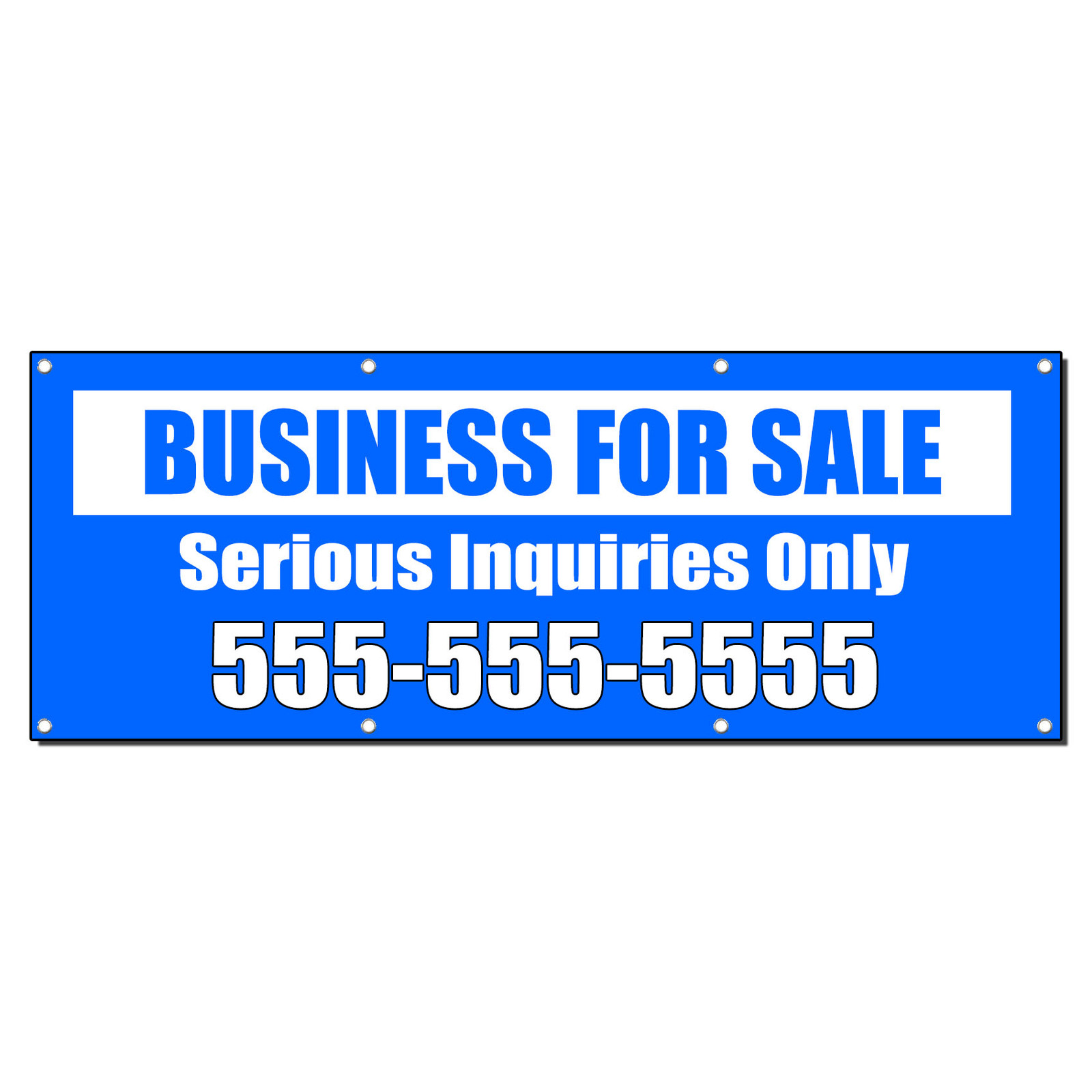 BUSINESS FOR SALE SERIOUS INQUIRIES CUSTOM Banner Sign 3′ x 6′ /w 6 Grommets