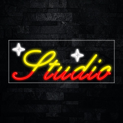 Studio LED Neon Sign 30″L x 12″H #30905