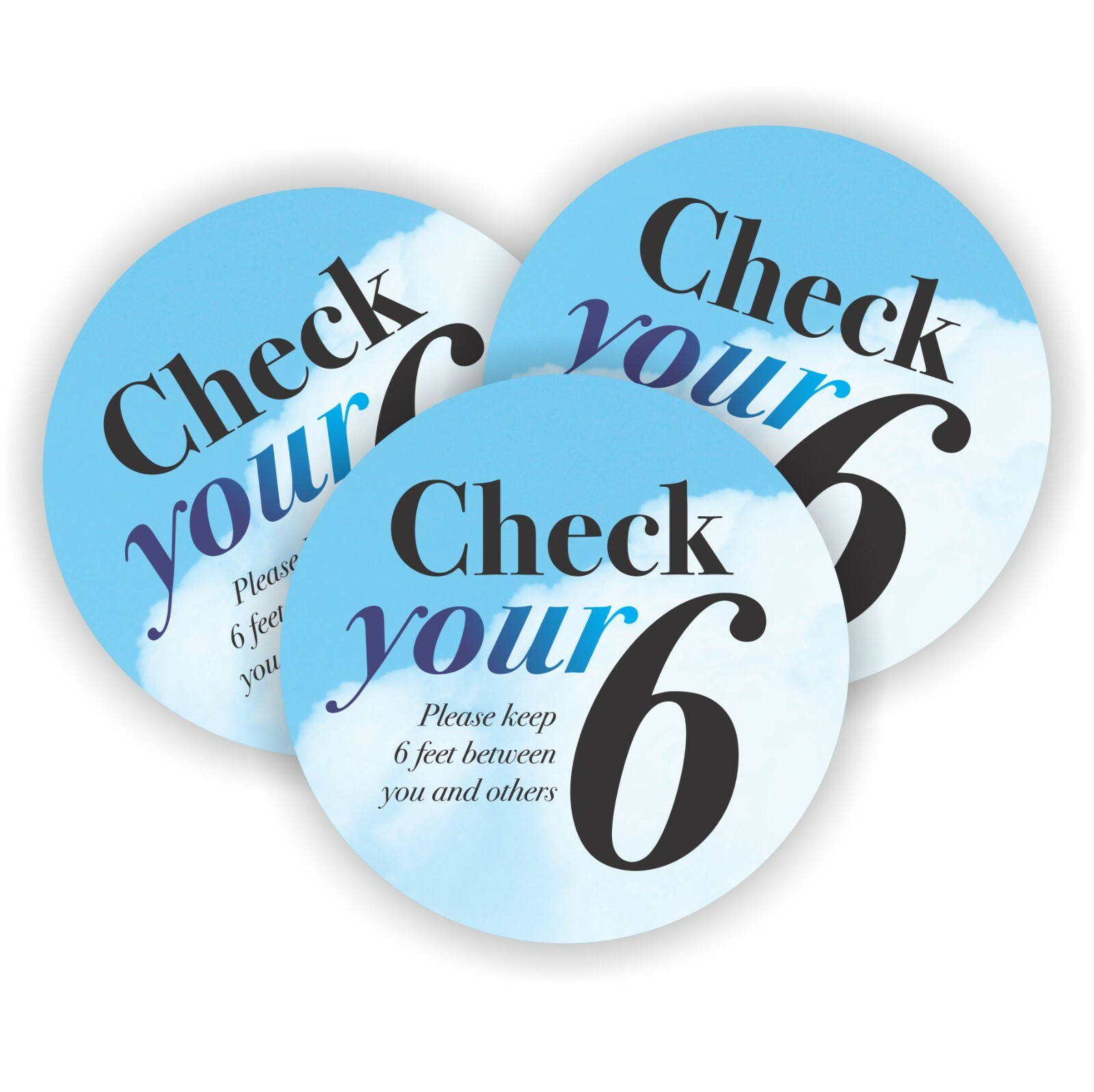 Social Distancing Floor Decal Carpet 10 Pack Removable Vinyl Queue Markers