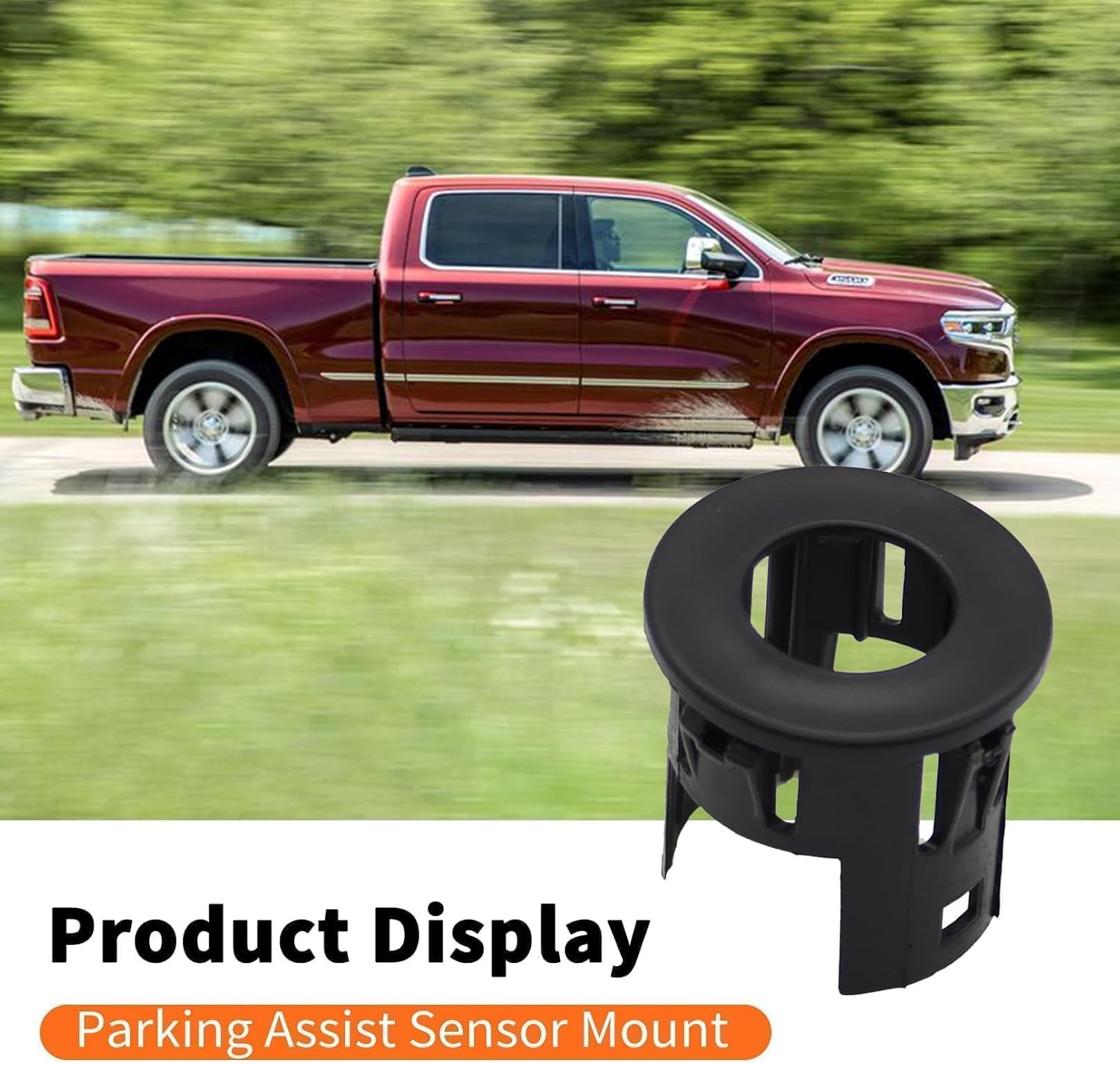 4PCS Parking Sensor Mount Bracket Bezels for 2014-2018 Ram 1500 2019 Classic