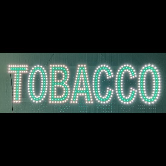 LED TOBACCO SIGN (12X48) Bright Light for Lounge, Bar, Man Cave or Smoke Shop