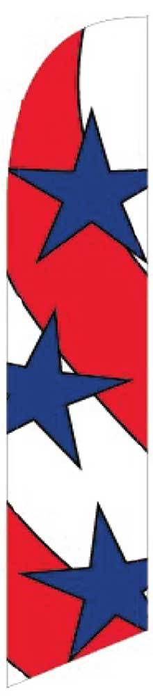 4th of July Flag Flutter Feather Banner Swooper Windless Stars and Stripes