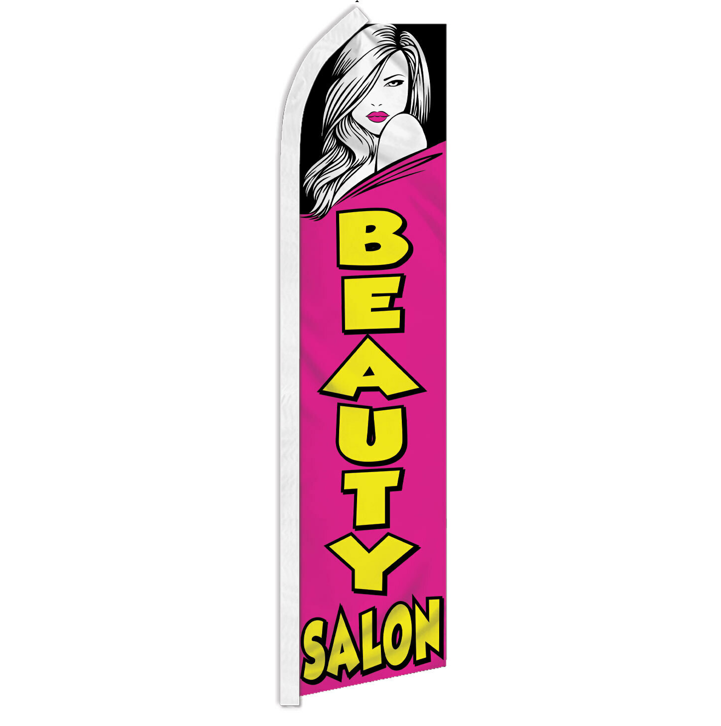 Beauty Salon Advertising Swooper Feather Flag Hair Nails